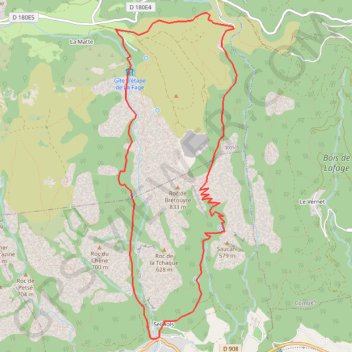 Itinéraire Colombière - madale, distance, dénivelé, altitude, carte, profil, trace GPS