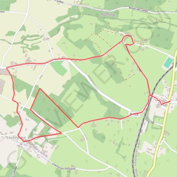 Itinéraire Chemin des plaines - Anglars-Nozac, distance, dénivelé, altitude, carte, profil, trace GPS