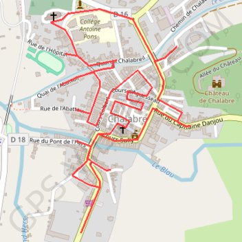 Itinéraire Circuit de découverte de Chalabre, distance, dénivelé, altitude, carte, profil, trace GPS