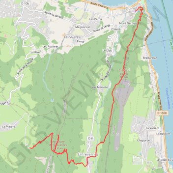 Itinéraire Col de la Cochette (Bauges), distance, dénivelé, altitude, carte, profil, trace GPS