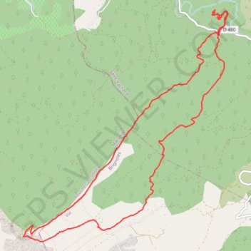Itinéraire Saint Zacharie, distance, dénivelé, altitude, carte, profil, trace GPS
