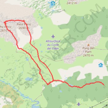 Itinéraire Mon parcours, distance, dénivelé, altitude, carte, profil, trace GPS