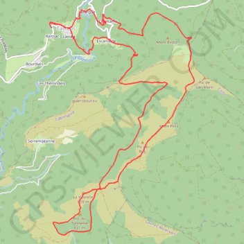Itinéraire San Marti - Laviale, distance, dénivelé, altitude, carte, profil, trace GPS