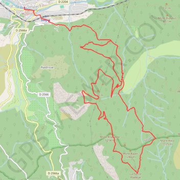 Itinéraire Circuit des Maquisards, distance, dénivelé, altitude, carte, profil, trace GPS