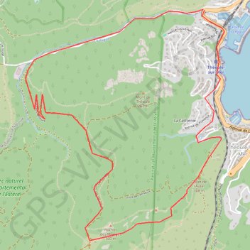 Itinéraire Mont de Théoule, distance, dénivelé, altitude, carte, profil, trace GPS