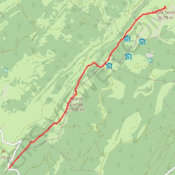 Itinéraire Sommet du Mont-Tendre, distance, dénivelé, altitude, carte, profil, trace GPS