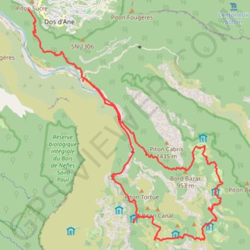 Itinéraire De Dos d'Ane à Aurère, distance, dénivelé, altitude, carte, profil, trace GPS