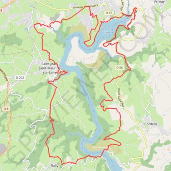 Itinéraire GR de Pays Autour des gorges de la Loire, distance, dénivelé, altitude, carte, profil, trace GPS