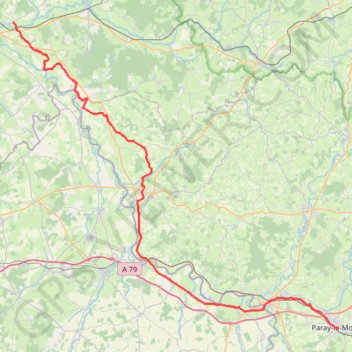Itinéraire 006Champvert - Paray-le-Monial 87, distance, dénivelé, altitude, carte, profil, trace GPS