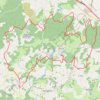 Itinéraire MEUZAC Puy et Landes + Caux + Haute Faye, distance, dénivelé, altitude, carte, profil, trace GPS