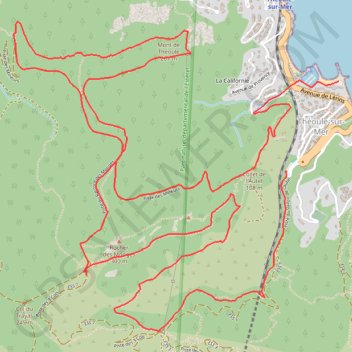 Itinéraire Esterel - Sur les traces du rallye de Théoule, distance, dénivelé, altitude, carte, profil, trace GPS
