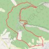 Itinéraire Rochecolombe, distance, dénivelé, altitude, carte, profil, trace GPS