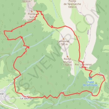 Itinéraire Le Lanfonnet, distance, dénivelé, altitude, carte, profil, trace GPS