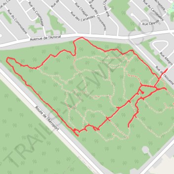 Itinéraire Bois Ste-Geneviève, distance, dénivelé, altitude, carte, profil, trace GPS