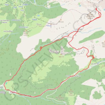 Itinéraire Pointe E de Darbon, distance, dénivelé, altitude, carte, profil, trace GPS