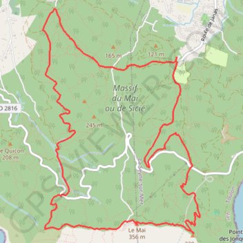 Itinéraire Notre Dame du Mai - LA SEYNE SUR MER - 83, distance, dénivelé, altitude, carte, profil, trace GPS