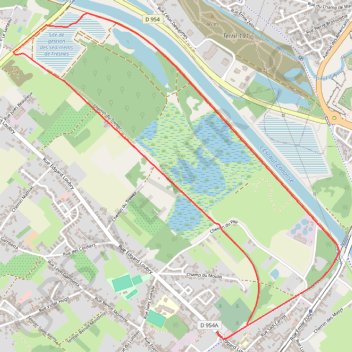 Itinéraire Circuit les Bateaux Flamands - Fresnes-sur-Escaut, distance, dénivelé, altitude, carte, profil, trace GPS