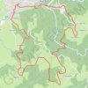 Itinéraire De Sauxillanges à Chabreyras, distance, dénivelé, altitude, carte, profil, trace GPS