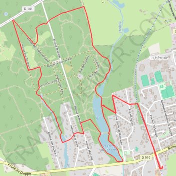 Itinéraire Randonnée n° 2 La Chevrette : Rando Bois Epinay, à la recherche de la célèbre source ferrugineuse !, distance, dénivelé, altitude, carte, profil, trace GPS