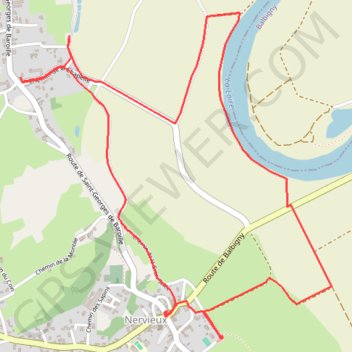 Itinéraire Autour des Gorges de la Loire - La Fontaine de Grénieux - Nervieux, distance, dénivelé, altitude, carte, profil, trace GPS