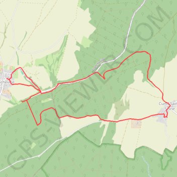 Itinéraire Francheville, distance, dénivelé, altitude, carte, profil, trace GPS