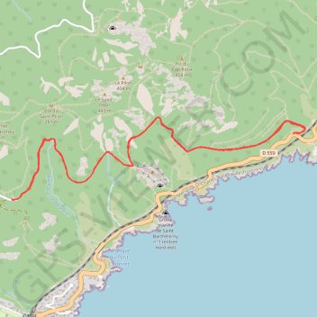 Itinéraire Le Cap Roux Antheor, de la Mer aux senteurs, distance, dénivelé, altitude, carte, profil, trace GPS