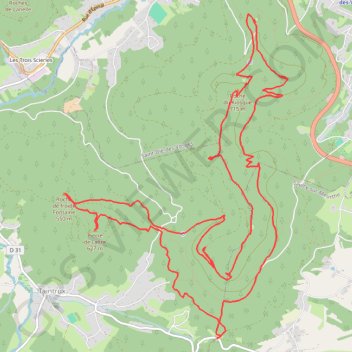 Itinéraire Le massif du Kemberg, distance, dénivelé, altitude, carte, profil, trace GPS