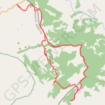 Itinéraire La nigra des Bardenas, distance, dénivelé, altitude, carte, profil, trace GPS
