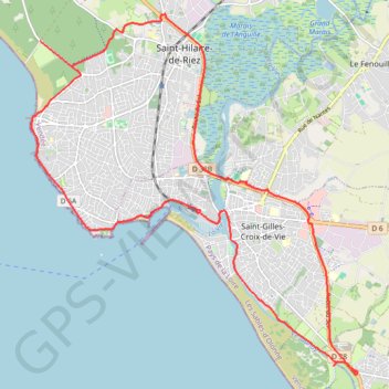 Itinéraire Autour de St Gilles, distance, dénivelé, altitude, carte, profil, trace GPS