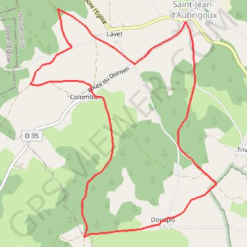 Itinéraire Pays de Craponne - Saint-Jean, distance, dénivelé, altitude, carte, profil, trace GPS