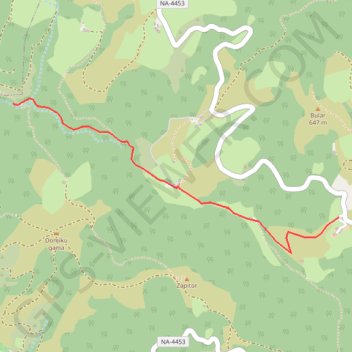 Itinéraire Infernuko Errota - Le Moulin d'Enfer, distance, dénivelé, altitude, carte, profil, trace GPS