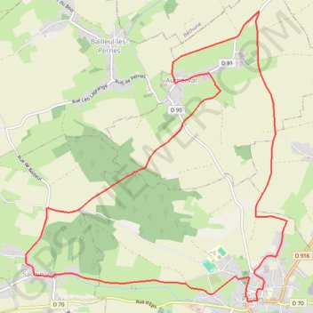 Itinéraire Le Pas de Saint Martin, distance, dénivelé, altitude, carte, profil, trace GPS