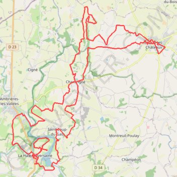 Itinéraire La Transversaine, distance, dénivelé, altitude, carte, profil, trace GPS