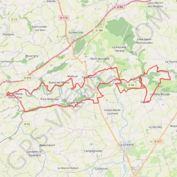 Itinéraire Le long de la Souleuvre et de la Vire - Campeaux, distance, dénivelé, altitude, carte, profil, trace GPS