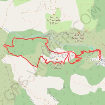 Itinéraire Cirque infernet, distance, dénivelé, altitude, carte, profil, trace GPS