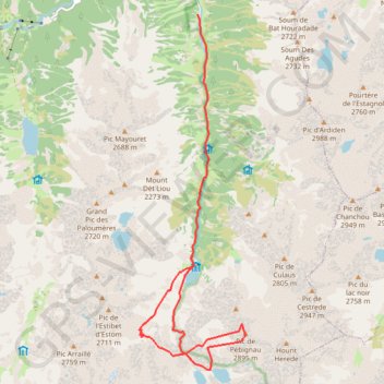 Itinéraire Pic de Pébignau depuis la Fruitière, distance, dénivelé, altitude, carte, profil, trace GPS