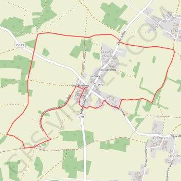 Itinéraire Circuit de Cherves, distance, dénivelé, altitude, carte, profil, trace GPS