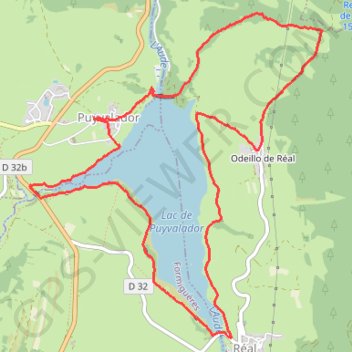 Itinéraire Pyrénées - Puyvalador - Plan d'eau, distance, dénivelé, altitude, carte, profil, trace GPS