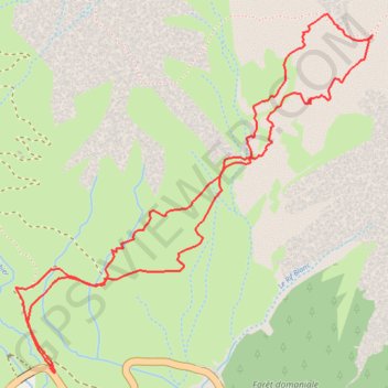 Itinéraire Clot Julien (col du Lautaret), distance, dénivelé, altitude, carte, profil, trace GPS