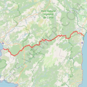 Itinéraire Record mare e mare centre en 10h19’34, distance, dénivelé, altitude, carte, profil, trace GPS