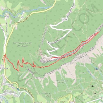 Itinéraire Saint eynard pas guiguet, distance, dénivelé, altitude, carte, profil, trace GPS
