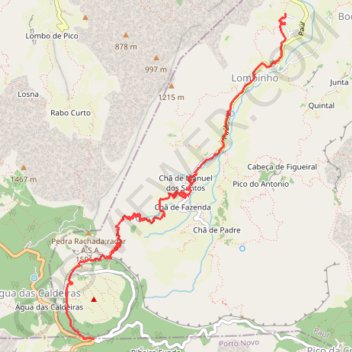 Itinéraire Cap-Vert_J2_2015-03-30, distance, dénivelé, altitude, carte, profil, trace GPS
