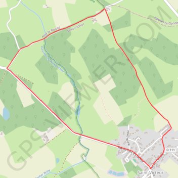 Itinéraire La Balade - Saint-Victeur, distance, dénivelé, altitude, carte, profil, trace GPS