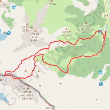 Itinéraire serrehaute, distance, dénivelé, altitude, carte, profil, trace GPS