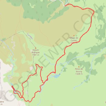 Itinéraire Rando lacs de Binaros, distance, dénivelé, altitude, carte, profil, trace GPS