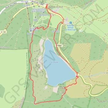 Itinéraire Le Lac Blanc - Orbey, distance, dénivelé, altitude, carte, profil, trace GPS