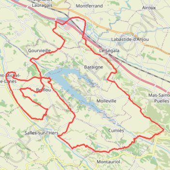 Itinéraire Lac de Ganguise, distance, dénivelé, altitude, carte, profil, trace GPS