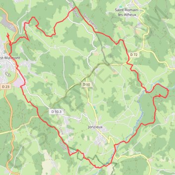 Itinéraire Sagnes_26_Joubert-17881486, distance, dénivelé, altitude, carte, profil, trace GPS