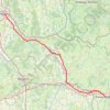 Itinéraire Paray Le Monial - Nevers, distance, dénivelé, altitude, carte, profil, trace GPS