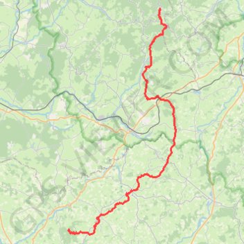 Itinéraire GR13 De Glux-en-Glenne (Nièvre) à Signal-de-Mont (Saône-et-Loire), distance, dénivelé, altitude, carte, profil, trace GPS